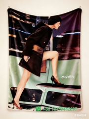 Miumiu Throw Blankets